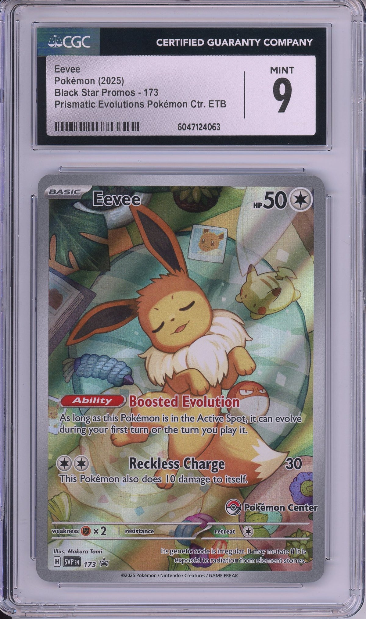 Pokemon Graded: Eevee Pokemon Center CGC 9
