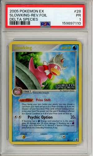 Pokemon Graded: Slowking 28/113 Delta Species (2005) Reverse Foil PSA 1