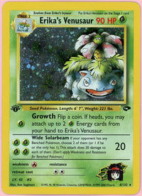 Pokemon Single: Erika's Venusaur 1st Edition 4/132 Gym Challenge (2000) Holo LP