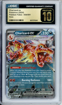 Pokemon Graded: Charizard ex 54/91 Paldean Fates (2024) Holo CGC Pristine 10