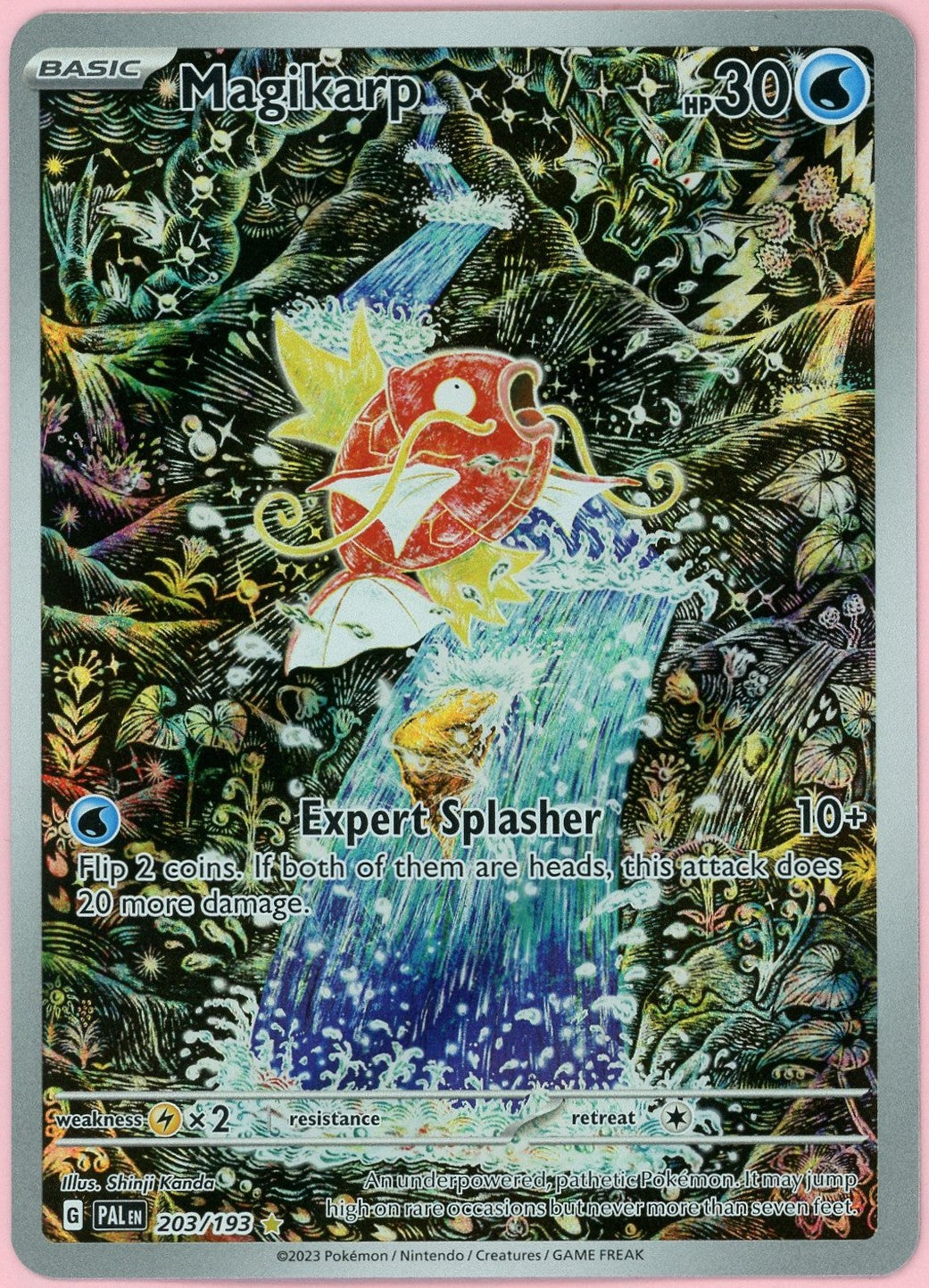 Pokemon Single: Magikarp 203/193 Paldea Evolved (2023) Illustration Rare NM