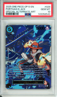 One Piece Graded: Portgas D. Ace EB02-028 Special Alternate Art PSA 10