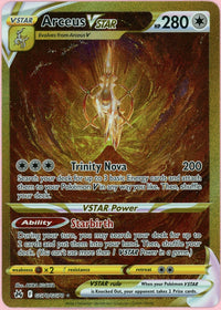 Pokemon Single: Arceus VSTAR GG70/GG70 Crown Zenith (2023) Gold Galarian Gallery LP