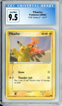 Pokemon Graded: Pikachu 16/17 Pop Series 2 (2005) CGC 9.5