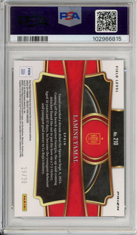 Graded Topps Now: 2023-24 Panini Select FIFA Tie-Dye Lamine Yamal #210 PSA 10