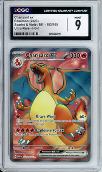 Pokemon Graded: Charizard ex 183/165 Scarlet & Violet (2023) Ultra Rare Holo CGC 9