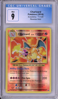 Pokemon Graded: Charizard Reverse Holo PSA 9