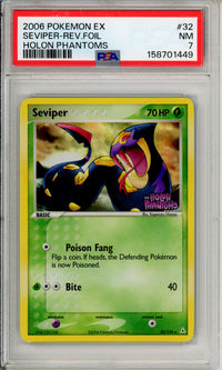 Pokemon Graded: Seviper 32/110 Holon Phantoms (2006) Reverse Foil PSA 7