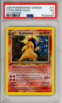 Pokemon Graded: Typhlosion 1st Edition 17/111 Neo Genesis (2000) Holo PSA 3