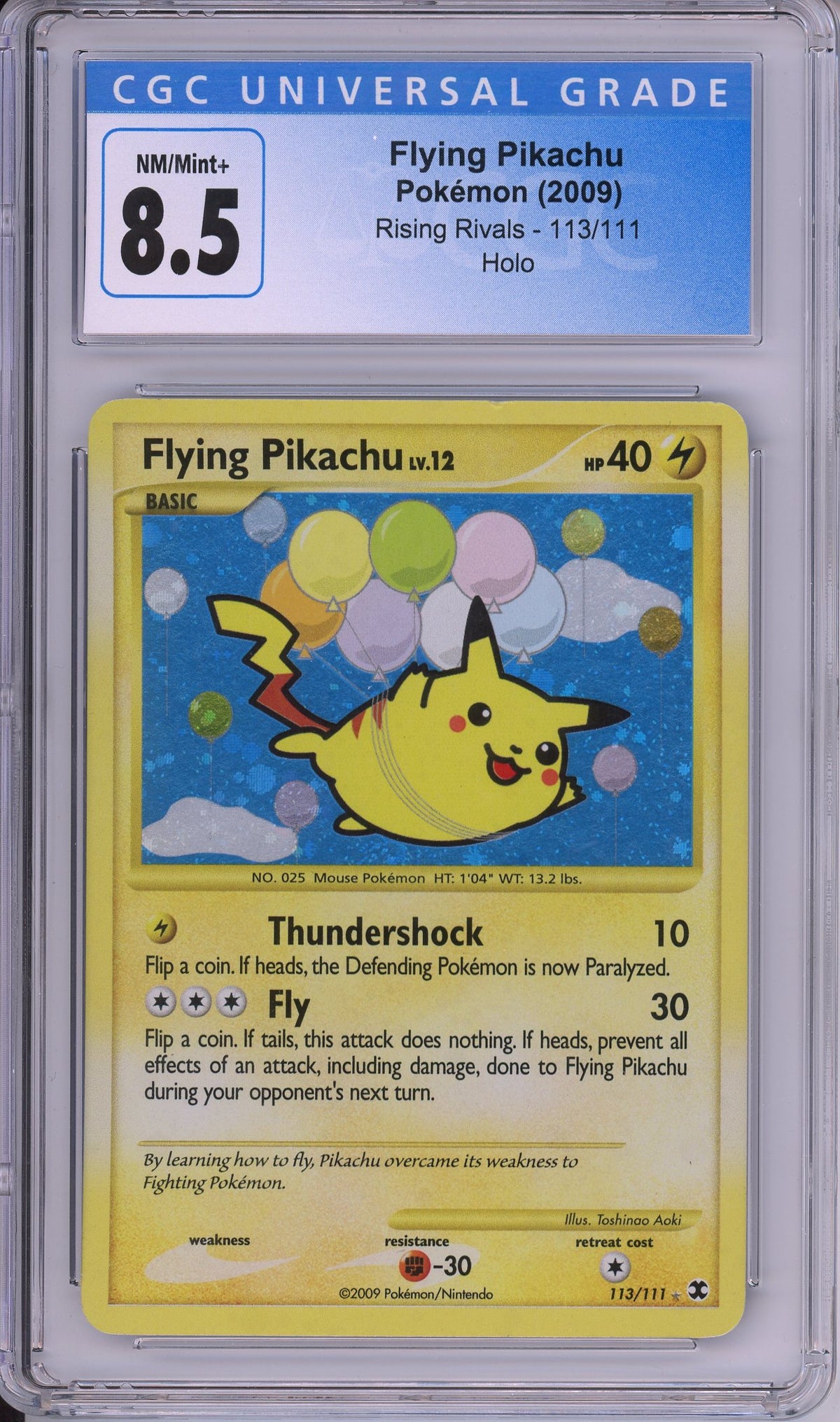 Pokemon Graded: Flying Pikachu CGC 8.5