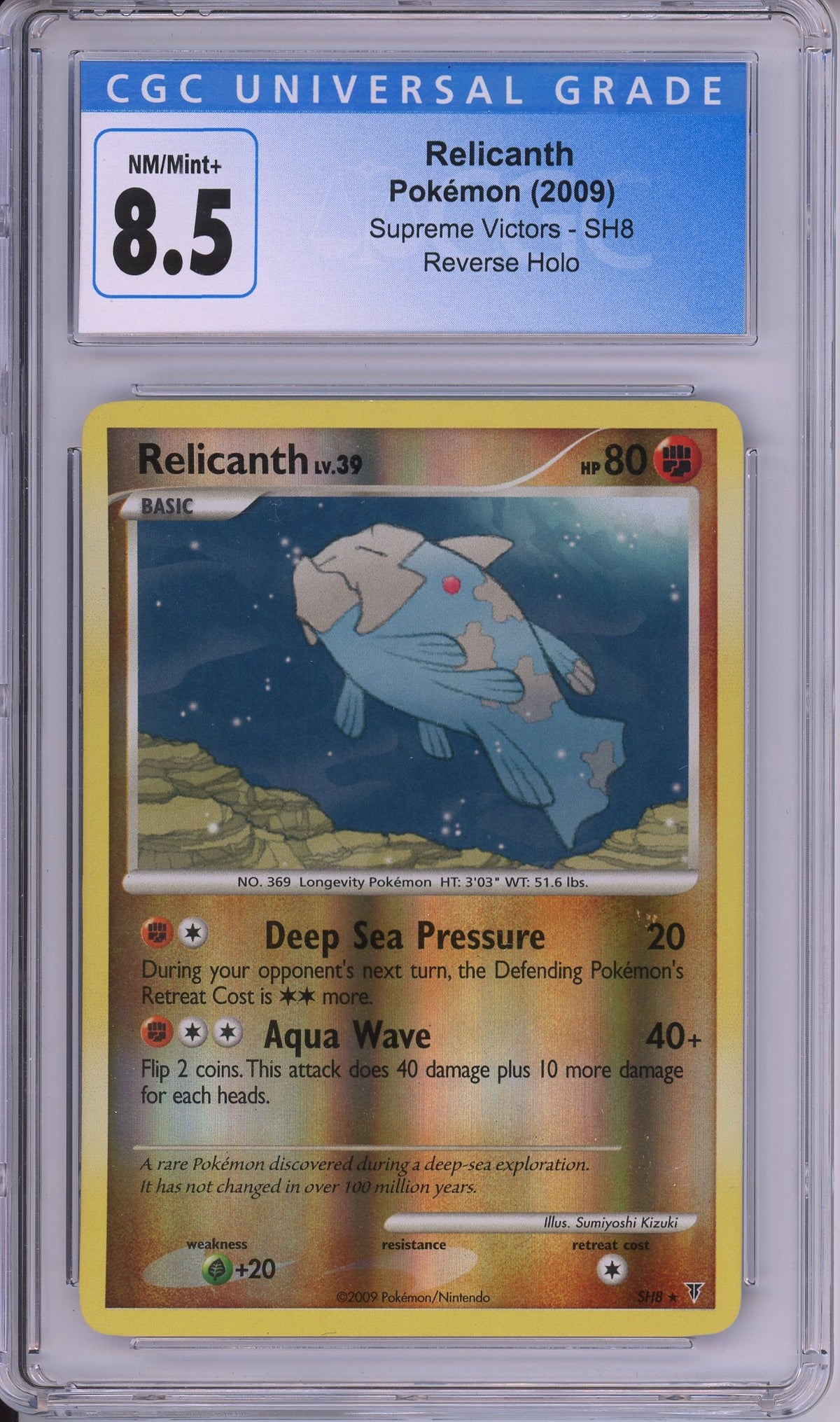 Pokemon Graded: Relicanth CGC 8.5