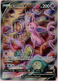 Pokemon Single: Espeon V 180/203 Evolving Skies (2021) Full Art NM