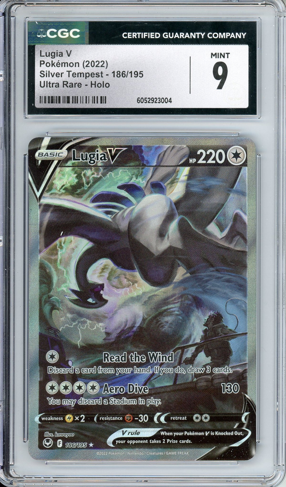 Pokemon Graded: Lugia V 186/195 Silver Tempest (2022) Ultra Rare CGC 9