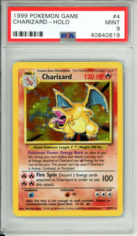Pokemon Graded: Charizard 4/102 Base Set (1999) Holo PSA 9