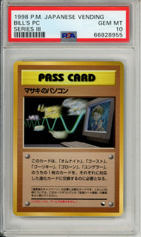 Pokemon Graded: JP Bill's PC Series Vending III (1998) PSA 10