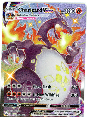 Pokemon Single: Charizard VMAX SV107/SV122 SHFSV NM