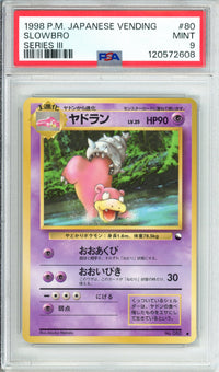 Pokemon Graded: JP Slobro #80 Vending Series III (1998) PSA 9