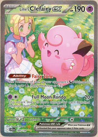 Pokemon Single: Lillie's Clefairy ex 184/159 Journey Together (2025) SIR NM