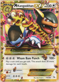 Pokemon Single: M Kangaskhan EX 109/106 Flashfire (2014) Holo LP