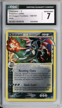 Pokemon Graded: Charizard Gold Star 100/101 EX Dragon Frontiers (2006) Holo CGC 7