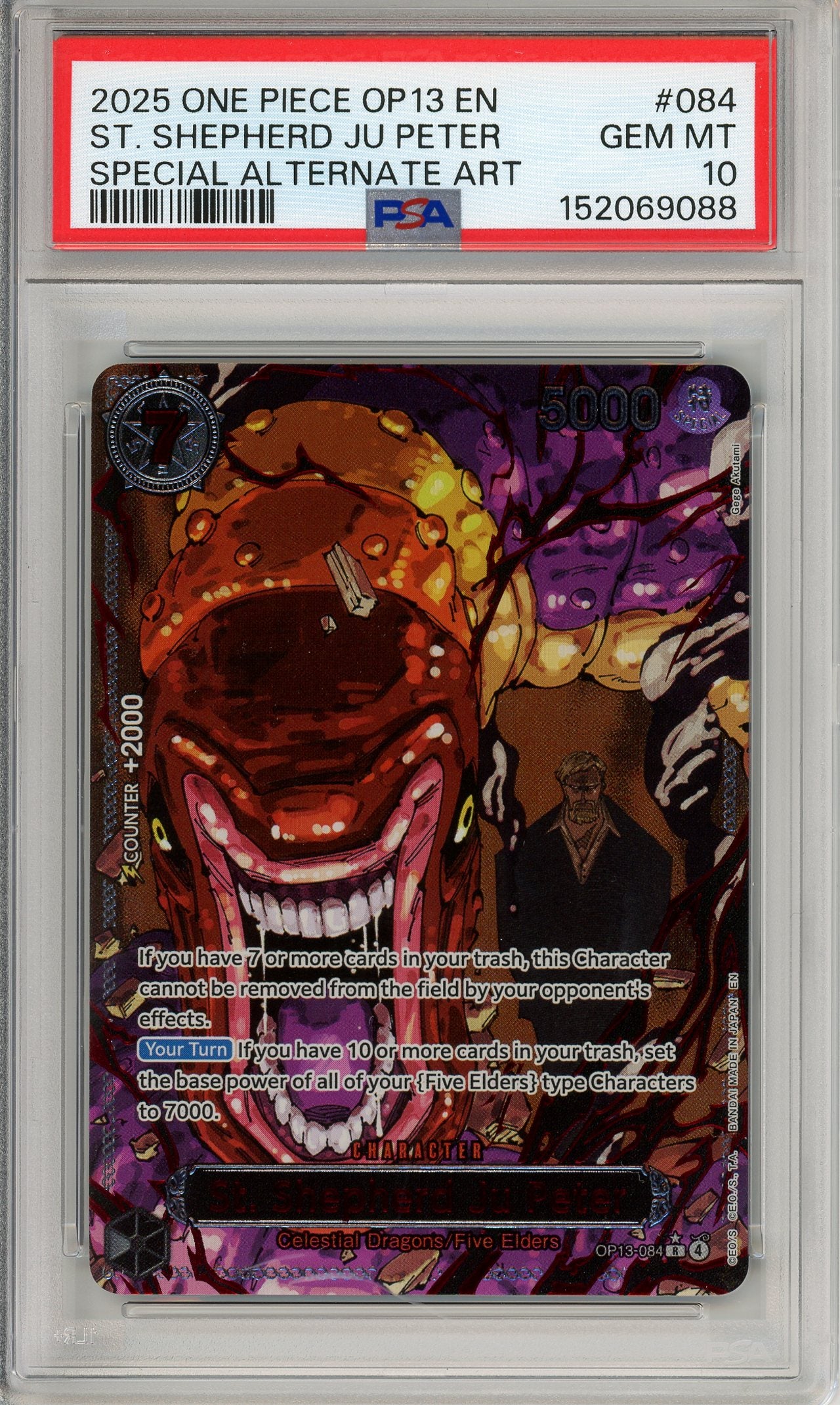 One Piece Graded: St. Shepherd Ju Peter OP13-084 Special Alternate