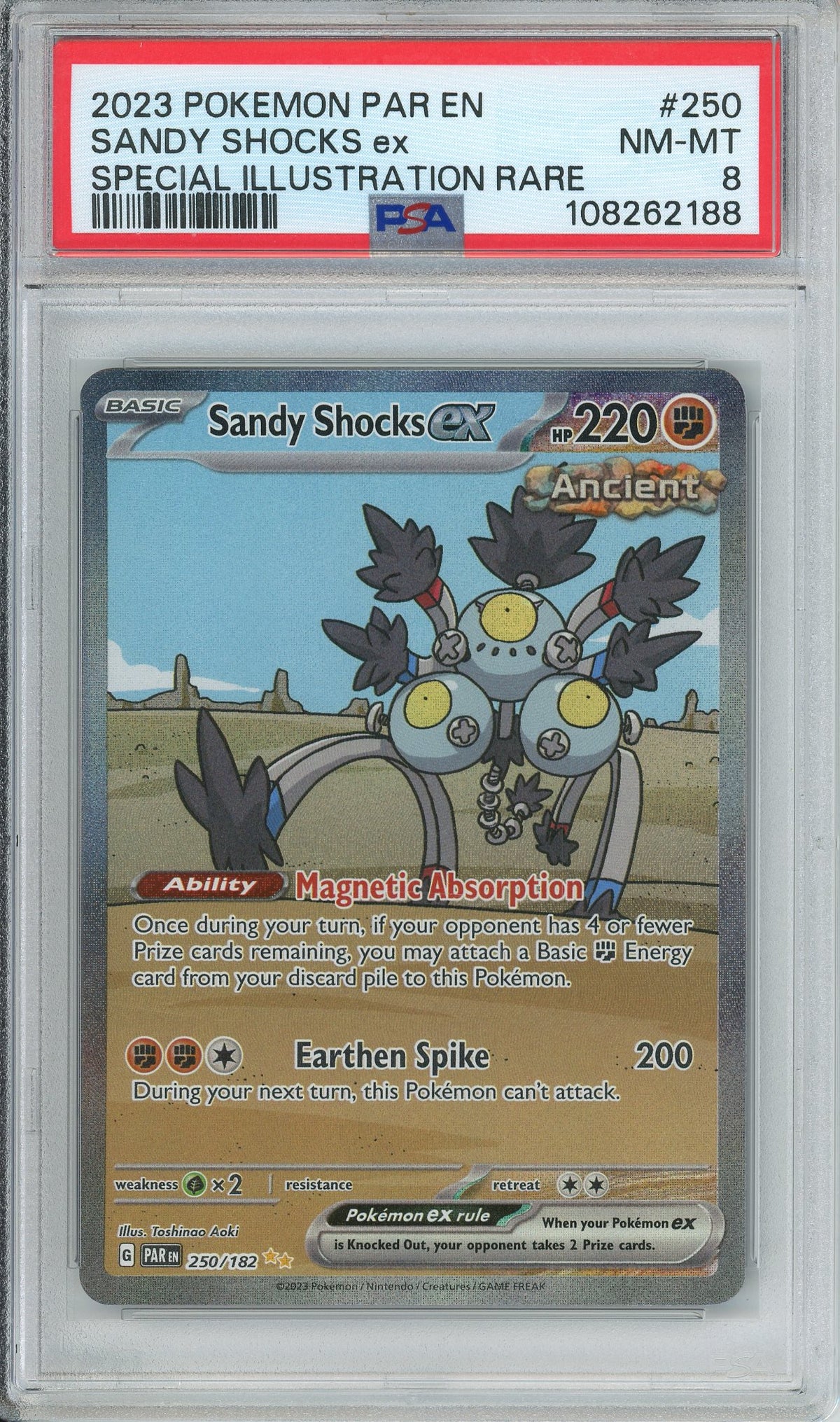 Pokemon Graded: Sandy Shocks ex PSA 8