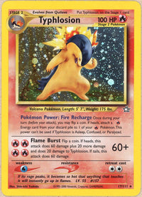 Pokemon Single: Typhlosion 17/111 Neo Genesis (2000) Holo NM
