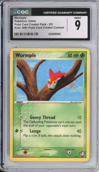 Pokemon Graded: Wurmple 2/3 Poke Card Creator Pack (2004) CGC 9