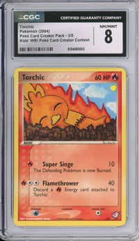 Pokemon Graded: Torchic 3/5 Poke Card Creator Pack (2004) CGC 8