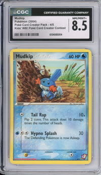 Pokemon Graded: Mudkip 4/5 Poke Card Creator Contest (2004) CGC 8.5