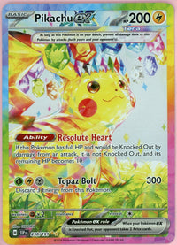 Pokemon Graded: Pikachu ex 238/191 Surging Sparks (2024) SIR NM