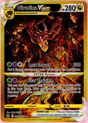 Pokemon Single: Giratina VSTAR GG69/GG70 Crown Zenith (2023) Full Art NM
