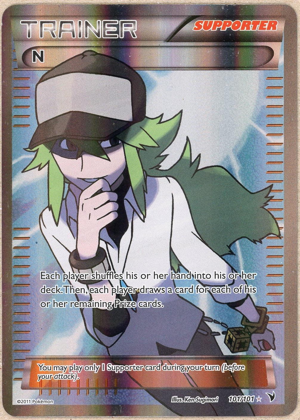 Pokemon Single: N 101/101 Noble Victors (2011) Full Art DMG