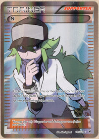 Pokemon Single: N 101/101 Noble Victors (2011) Full Art DMG