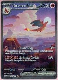 Pokemon Single: Charizard ex 199/165 Scarlet & Violet 151 (2023) SIR NM