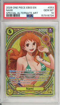 One Piece Graded: Nami EB03 Special Alternate Art (2026) PSA 10