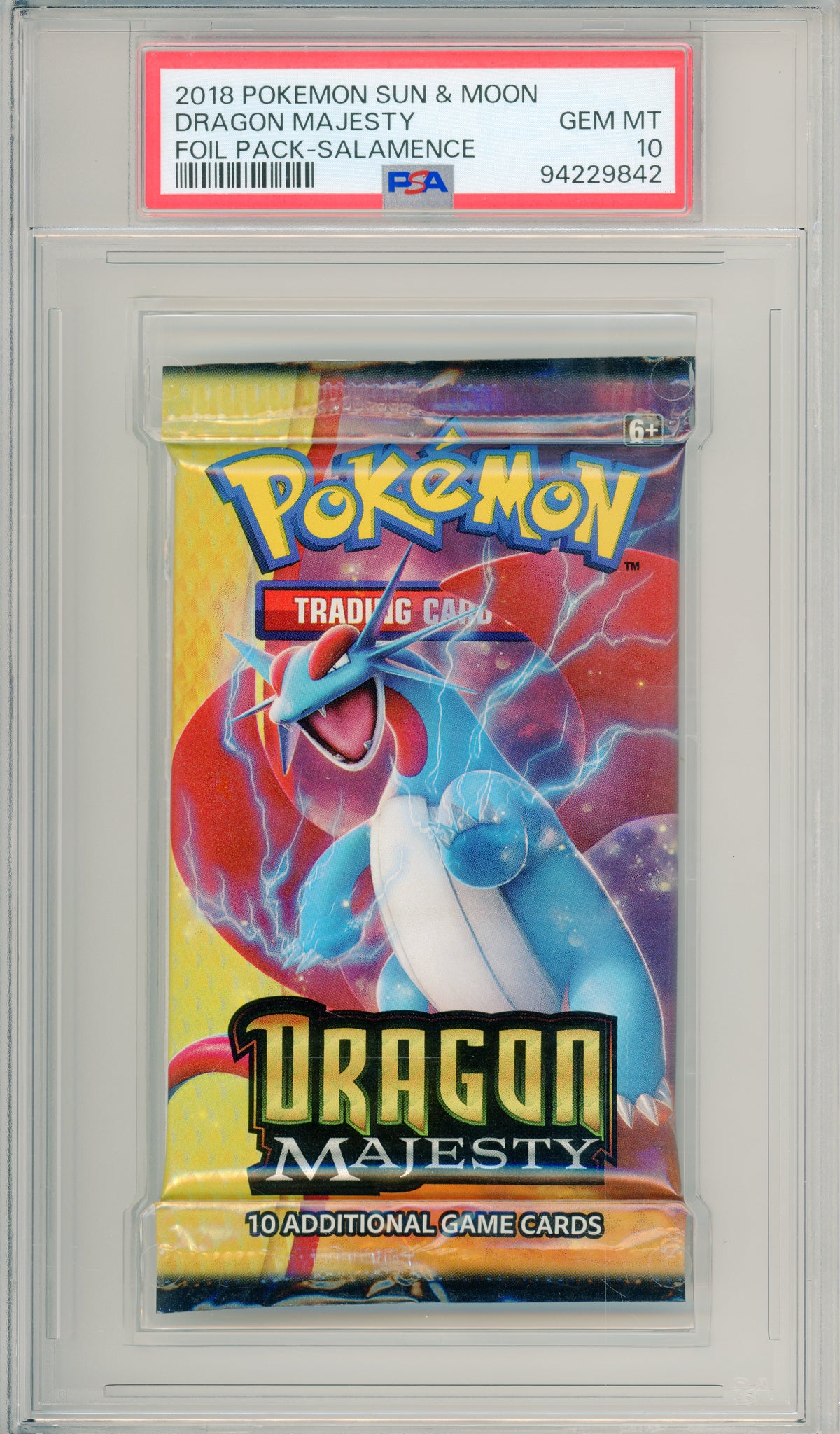 Pokemon Graded: Dragon Majesty Foil Pack- Salamence PSA 10