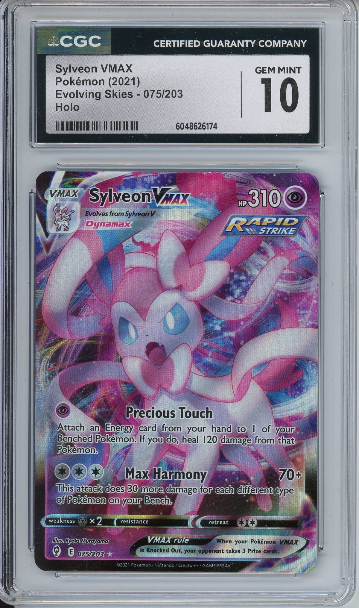 Pokemon Graded: Sylveon VMAX CGC 10