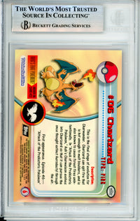 Pokemon Graded: Charizard #6 TV Animation Series 1 (1999) Flame Foil Beckett 9