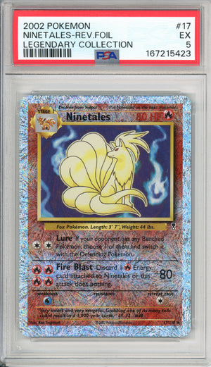 Pokemon Graded: Ninetales 17/110 Legendary Collection (2002) Rev. Foil PSA 5