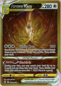 Pokemon Single: Arceus VSTAR GG70/GG70 Crown Zenith (2023) Gold Galarian Gallery NM
