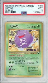 Pokemon Graded: JP Koffing #109 Vending Series II (1998) PSA 9