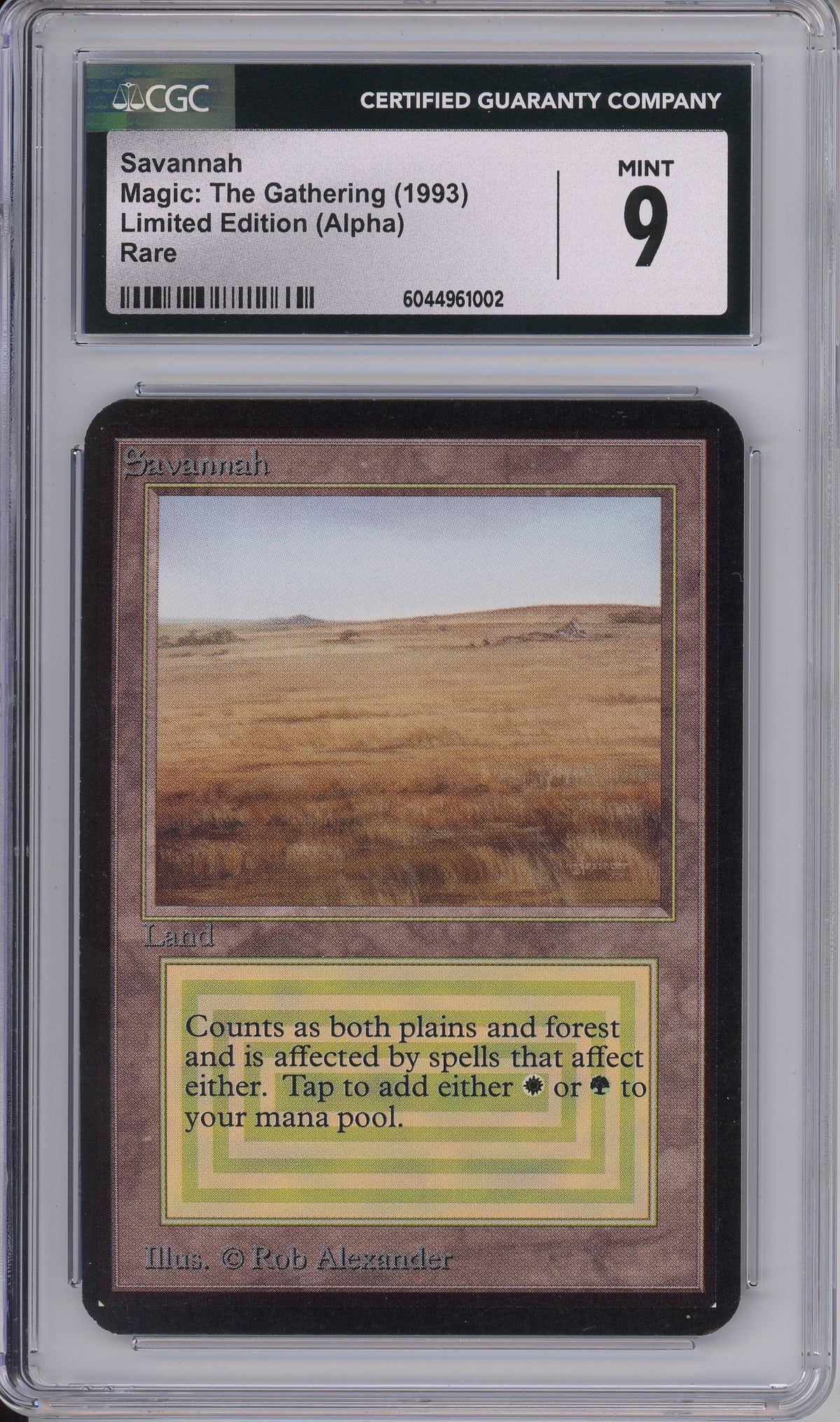 MTG Graded: Savannah Limited Edition (Alpha) CGC 9