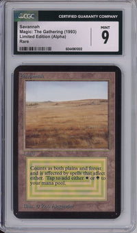 MTG Graded: Savannah Limited Edition (Alpha) CGC 9