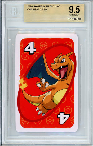 Pokemon Graded: Charizard Sword & Shield Uno (2020) Beckett 9.5