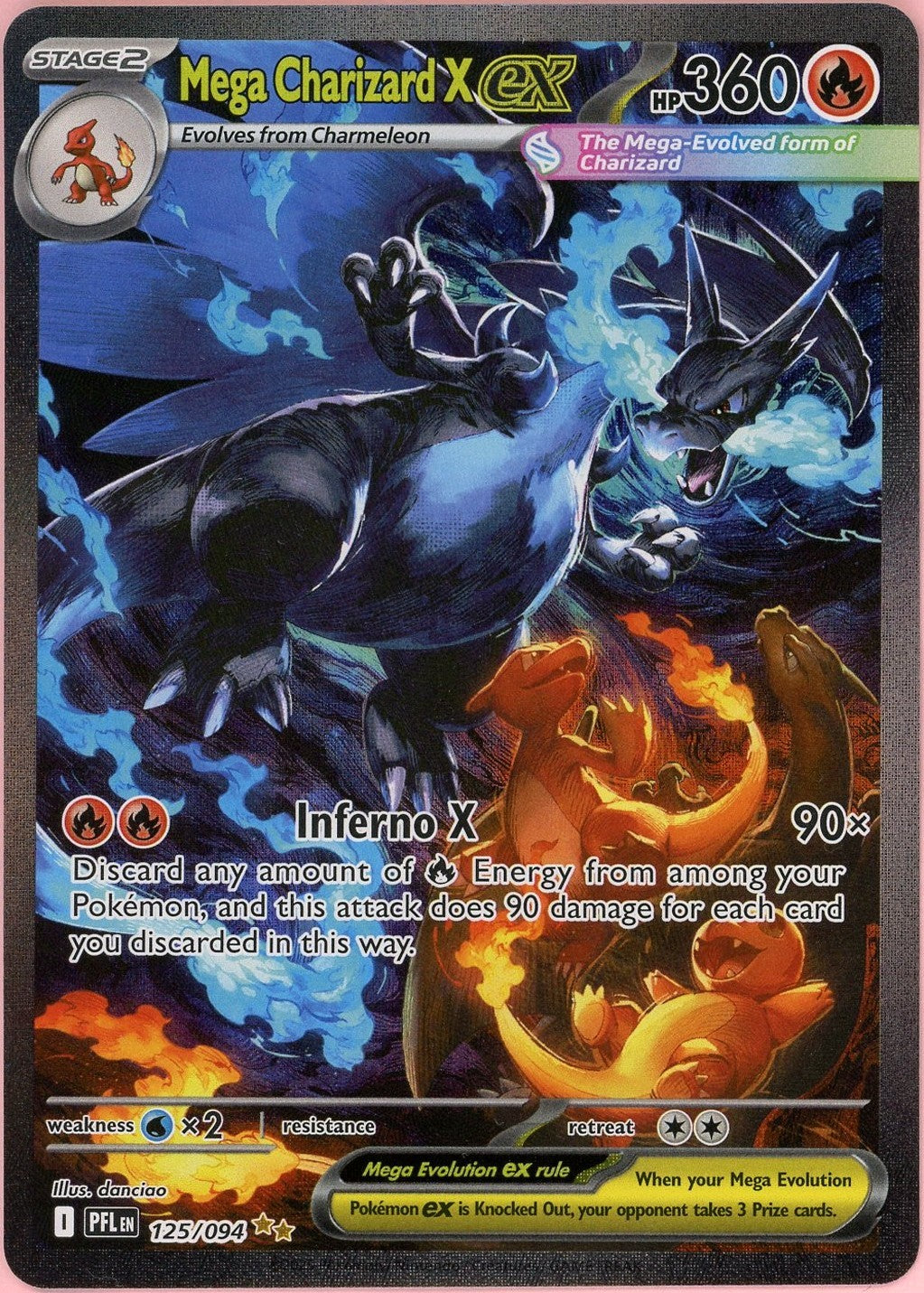 2025年 ポケモンカード MEGA CHARIZARD X ex. Mega Charizard X ex RR 013/080 M2 Inferno X - Pokemon Card