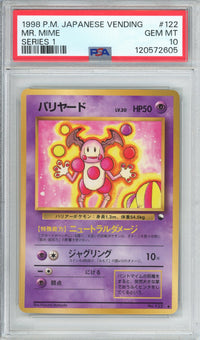 Pokemon Graded: JP Mr. Mime #122 Vending Series I (1998) PSA 10