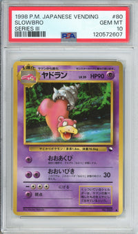Pokemon Graded: JP Slowbro #80 Vending Series III (1998) PSA 10