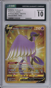 Pokemon Graded: Galarian Articuno V CGC 10