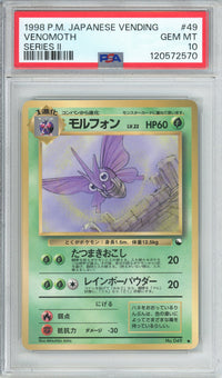 Pokemon Graded: JP Venomoth #49 Vending Series III (1998) PSA 10